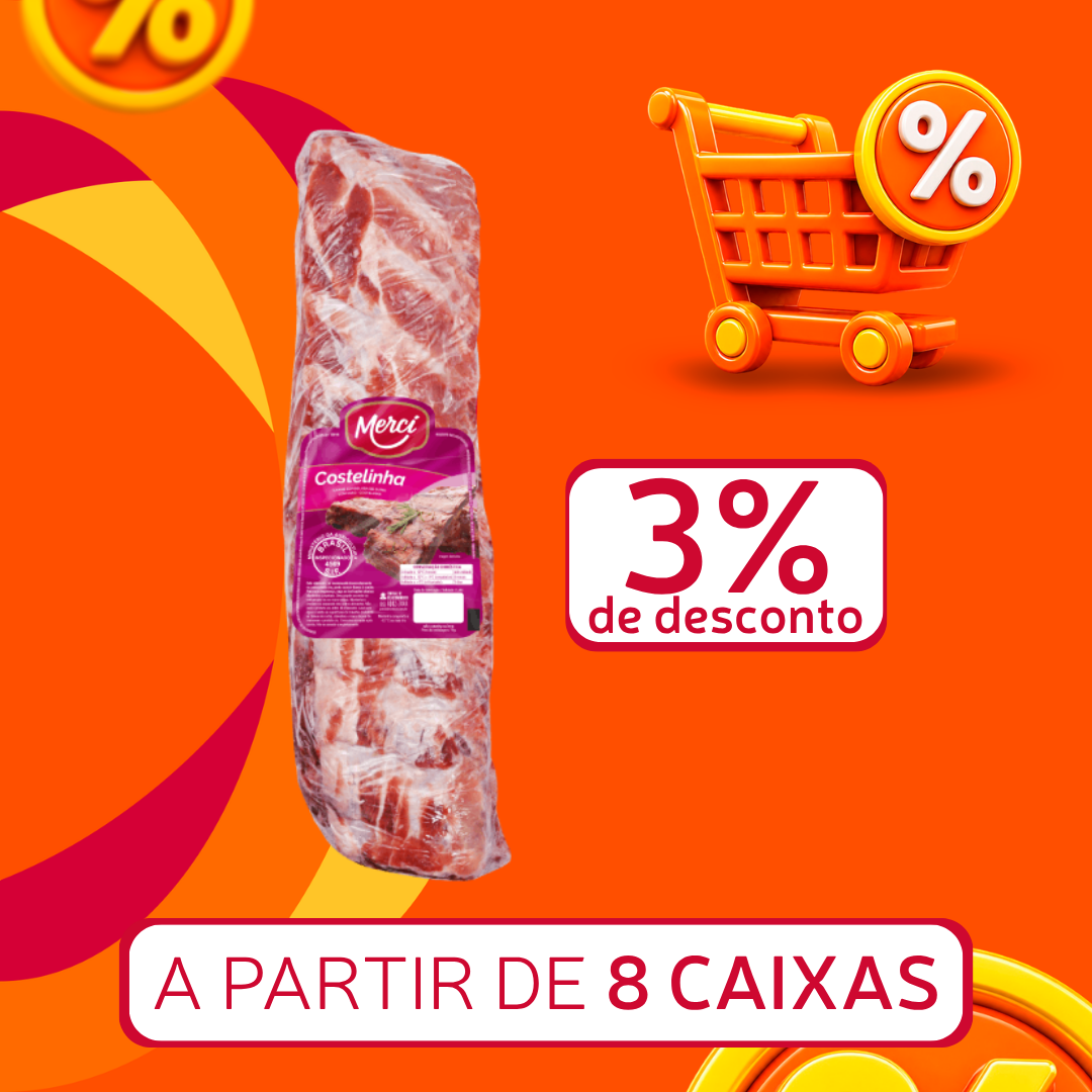 Costelinha Su&iacute;na Cong 10kg - Merc&iacute;